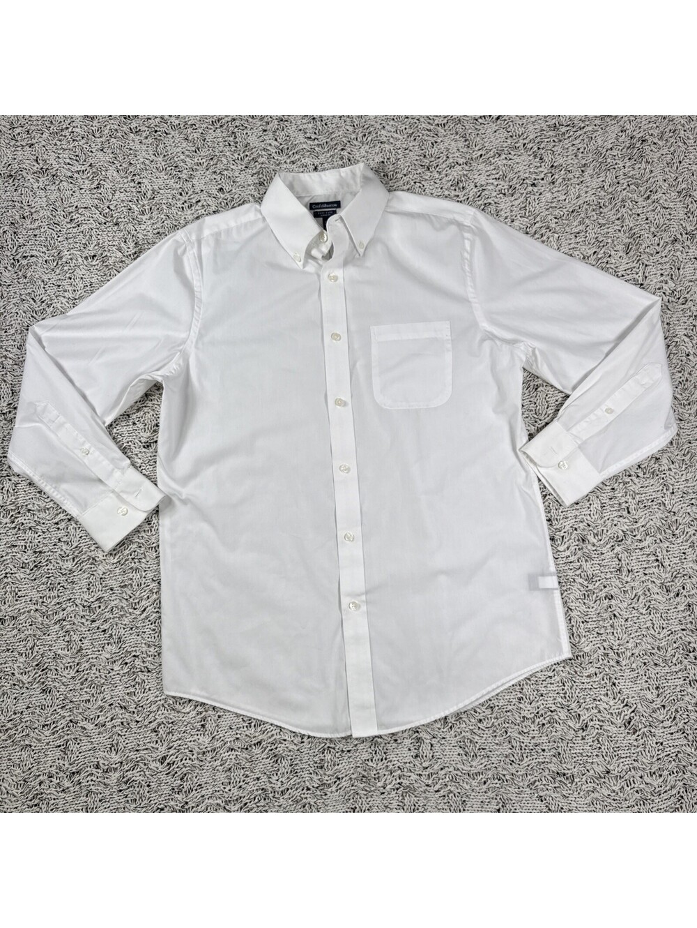 Croft And Barrow Men’s Button Down Shirt White Size Medium 32/33